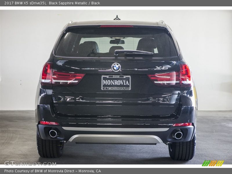 Black Sapphire Metallic / Black 2017 BMW X5 sDrive35i