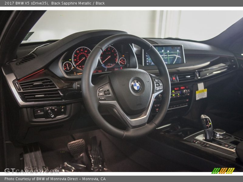 Black Sapphire Metallic / Black 2017 BMW X5 sDrive35i