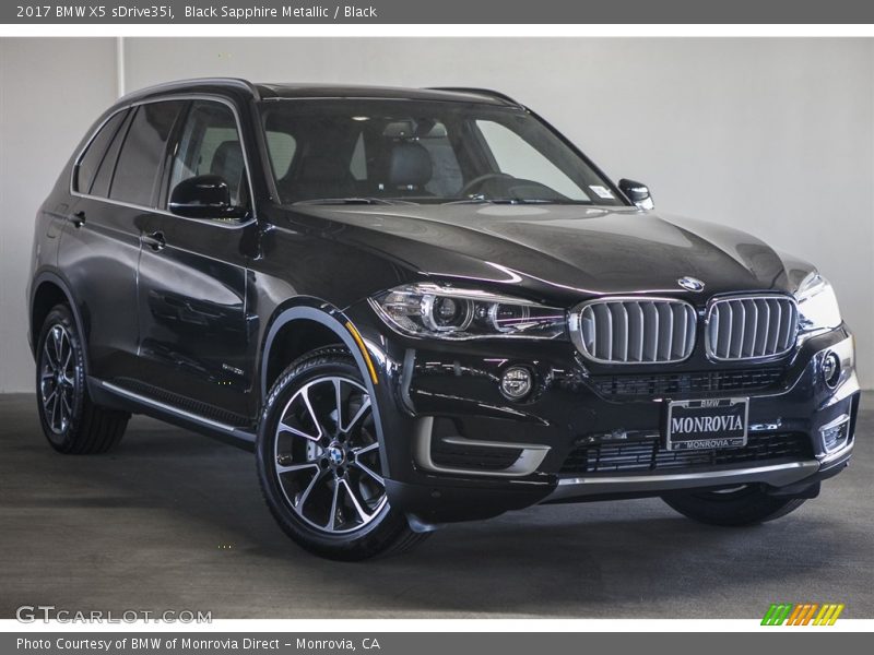 Black Sapphire Metallic / Black 2017 BMW X5 sDrive35i