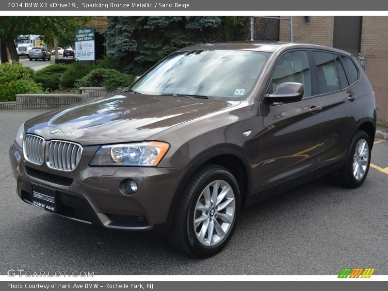 Sparkling Bronze Metallic / Sand Beige 2014 BMW X3 xDrive28i