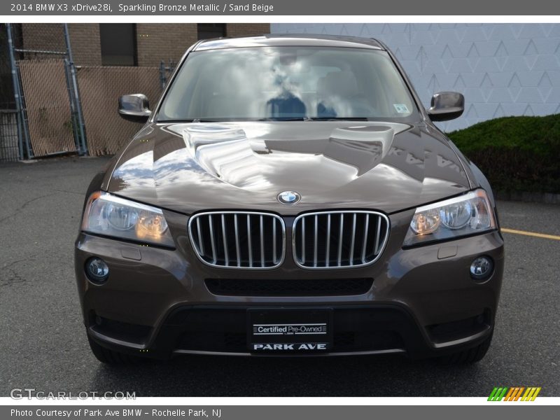 Sparkling Bronze Metallic / Sand Beige 2014 BMW X3 xDrive28i