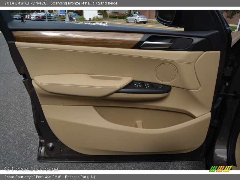 Sparkling Bronze Metallic / Sand Beige 2014 BMW X3 xDrive28i