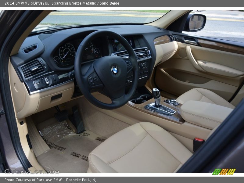 Sparkling Bronze Metallic / Sand Beige 2014 BMW X3 xDrive28i