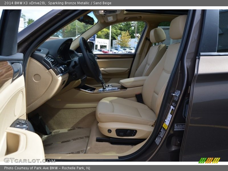 Sparkling Bronze Metallic / Sand Beige 2014 BMW X3 xDrive28i