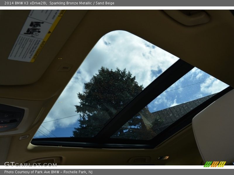Sparkling Bronze Metallic / Sand Beige 2014 BMW X3 xDrive28i