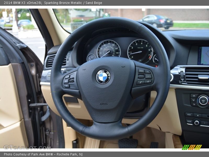 Sparkling Bronze Metallic / Sand Beige 2014 BMW X3 xDrive28i
