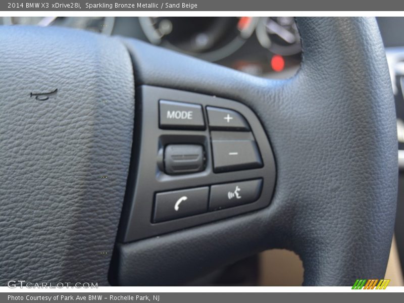 Sparkling Bronze Metallic / Sand Beige 2014 BMW X3 xDrive28i