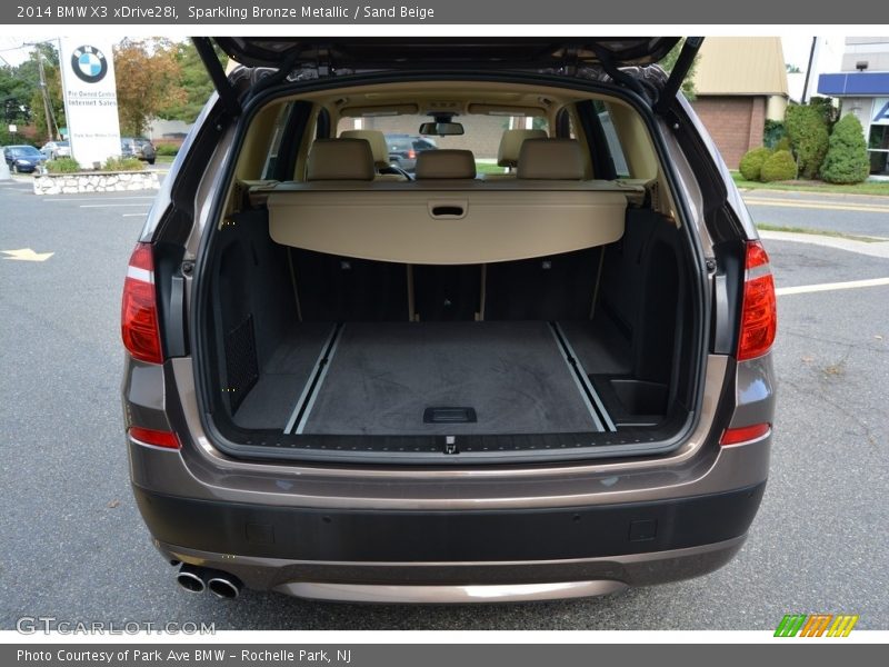 Sparkling Bronze Metallic / Sand Beige 2014 BMW X3 xDrive28i
