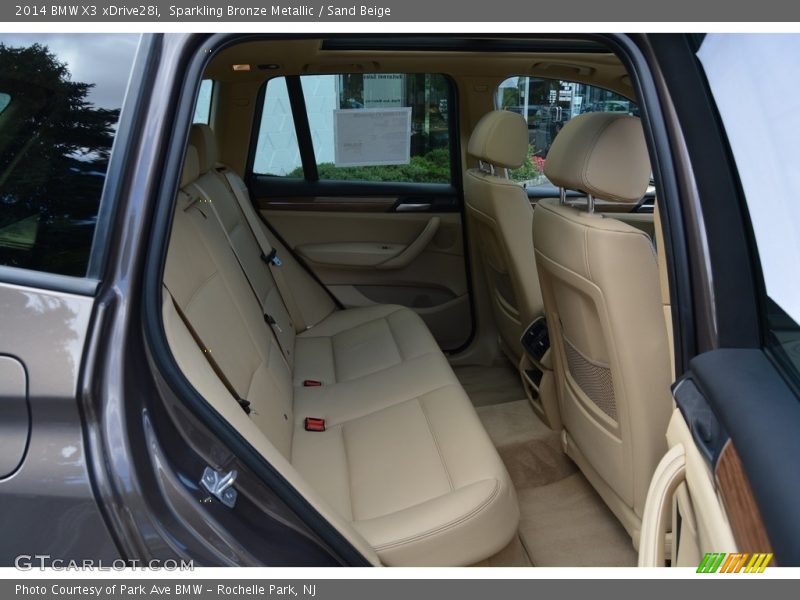 Sparkling Bronze Metallic / Sand Beige 2014 BMW X3 xDrive28i