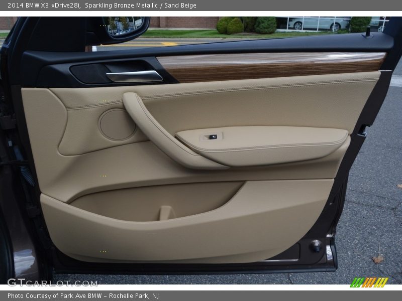 Sparkling Bronze Metallic / Sand Beige 2014 BMW X3 xDrive28i