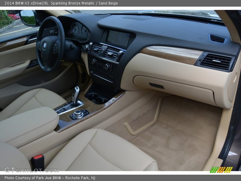 Sparkling Bronze Metallic / Sand Beige 2014 BMW X3 xDrive28i