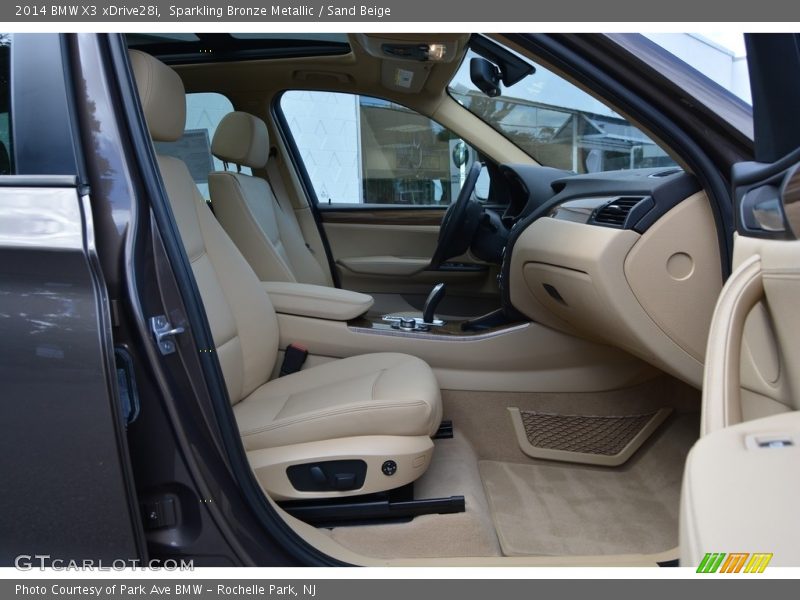 Sparkling Bronze Metallic / Sand Beige 2014 BMW X3 xDrive28i