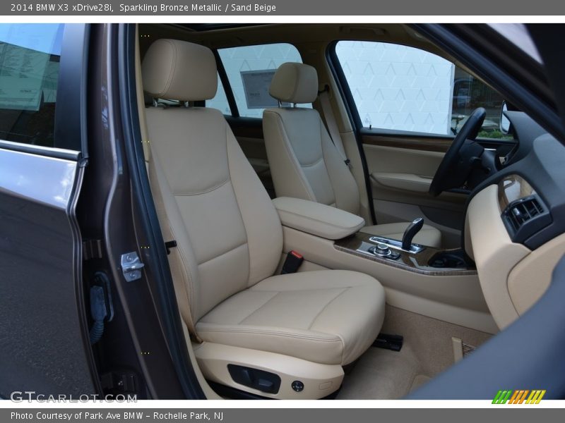 Sparkling Bronze Metallic / Sand Beige 2014 BMW X3 xDrive28i