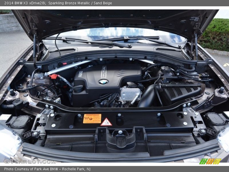Sparkling Bronze Metallic / Sand Beige 2014 BMW X3 xDrive28i