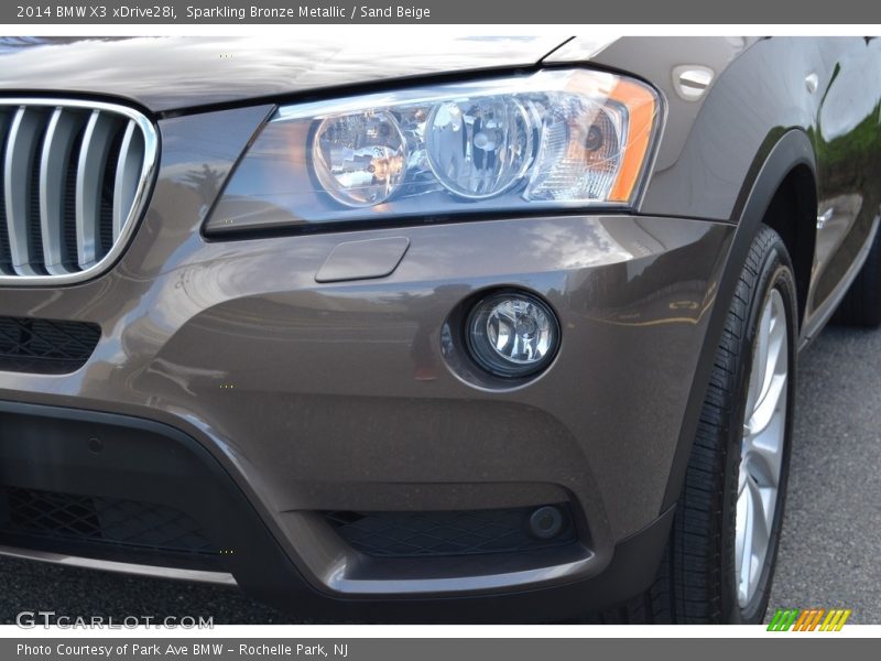 Sparkling Bronze Metallic / Sand Beige 2014 BMW X3 xDrive28i