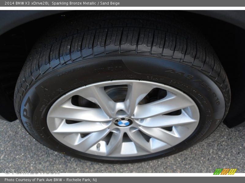 Sparkling Bronze Metallic / Sand Beige 2014 BMW X3 xDrive28i