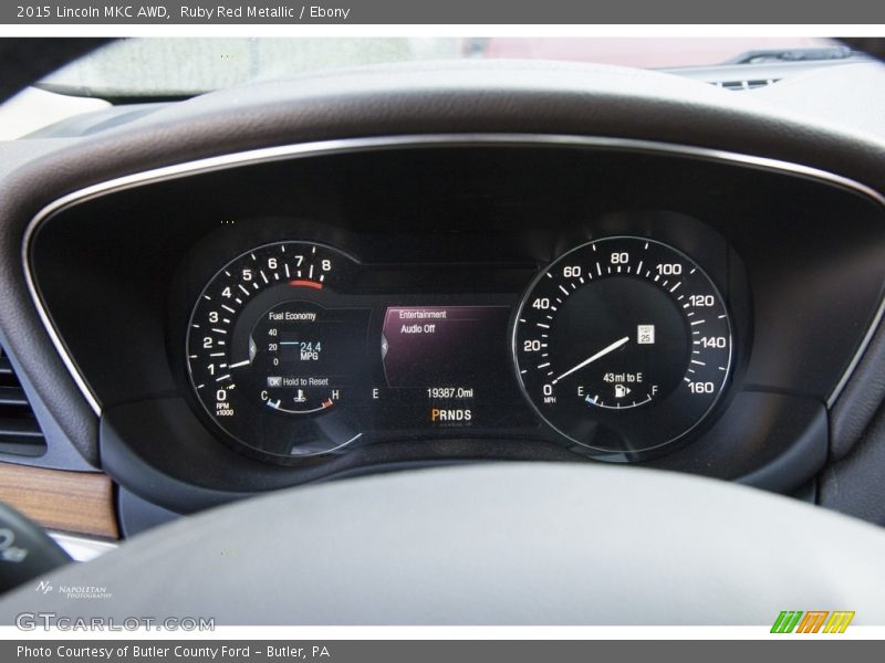 Ruby Red Metallic / Ebony 2015 Lincoln MKC AWD