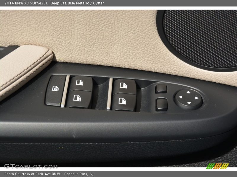 Deep Sea Blue Metallic / Oyster 2014 BMW X3 xDrive35i