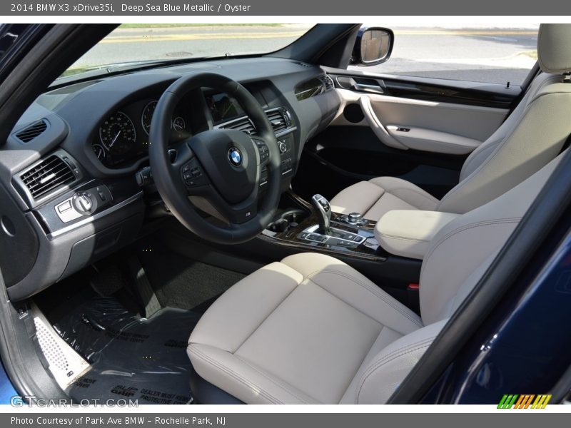 Deep Sea Blue Metallic / Oyster 2014 BMW X3 xDrive35i