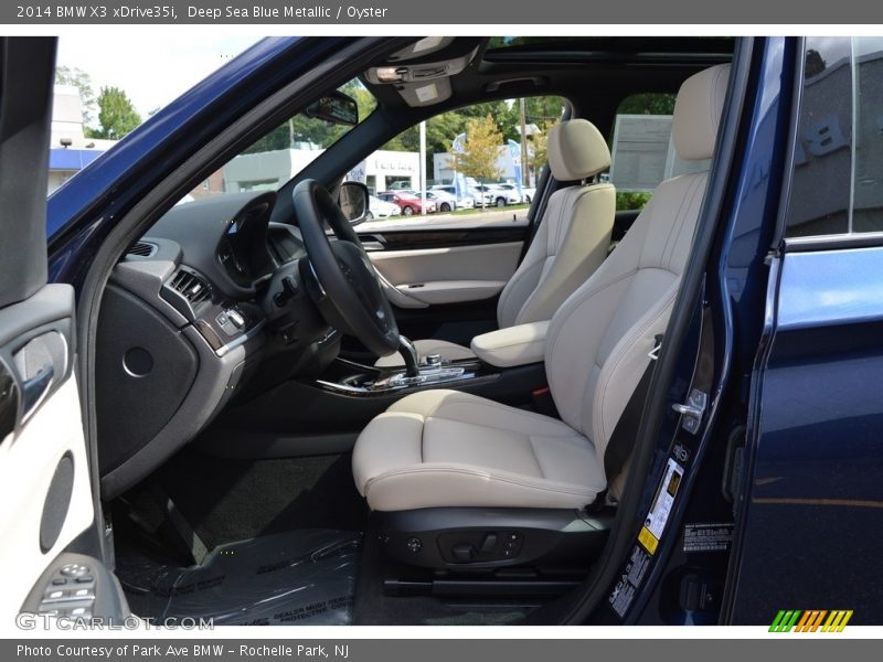 Deep Sea Blue Metallic / Oyster 2014 BMW X3 xDrive35i