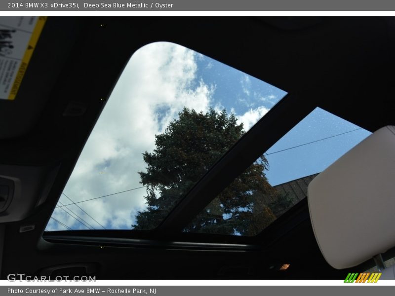 Deep Sea Blue Metallic / Oyster 2014 BMW X3 xDrive35i