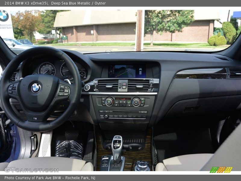 Deep Sea Blue Metallic / Oyster 2014 BMW X3 xDrive35i