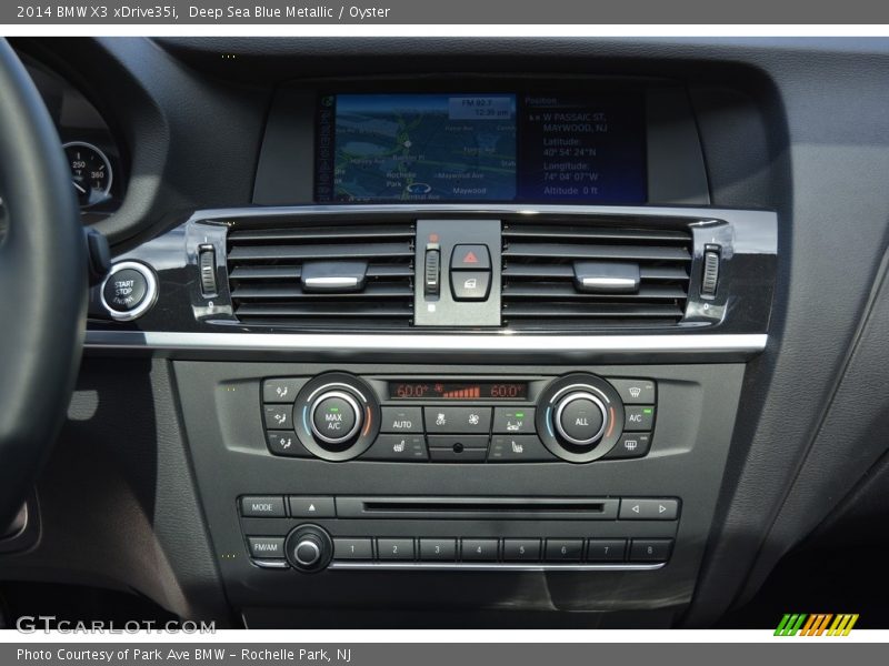 Deep Sea Blue Metallic / Oyster 2014 BMW X3 xDrive35i