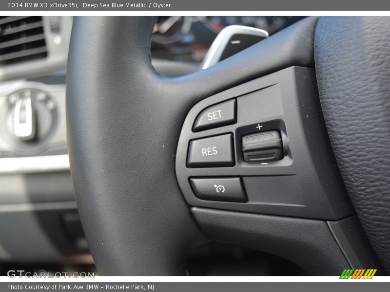 Deep Sea Blue Metallic / Oyster 2014 BMW X3 xDrive35i