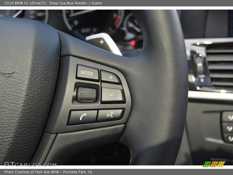 Deep Sea Blue Metallic / Oyster 2014 BMW X3 xDrive35i