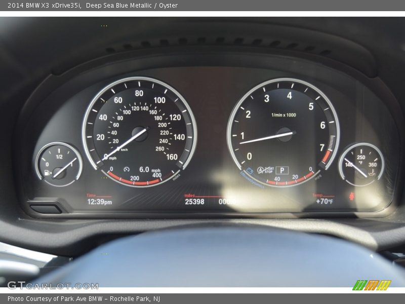 Deep Sea Blue Metallic / Oyster 2014 BMW X3 xDrive35i