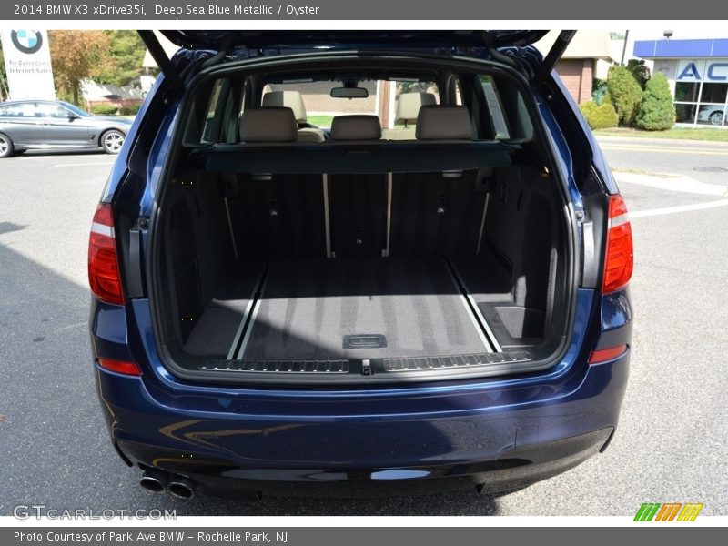 Deep Sea Blue Metallic / Oyster 2014 BMW X3 xDrive35i
