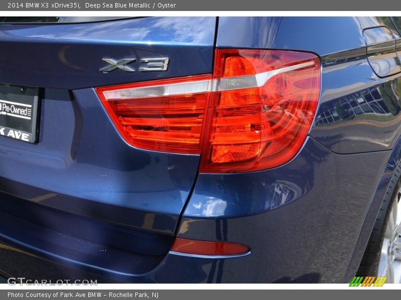 Deep Sea Blue Metallic / Oyster 2014 BMW X3 xDrive35i