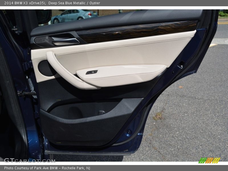 Deep Sea Blue Metallic / Oyster 2014 BMW X3 xDrive35i