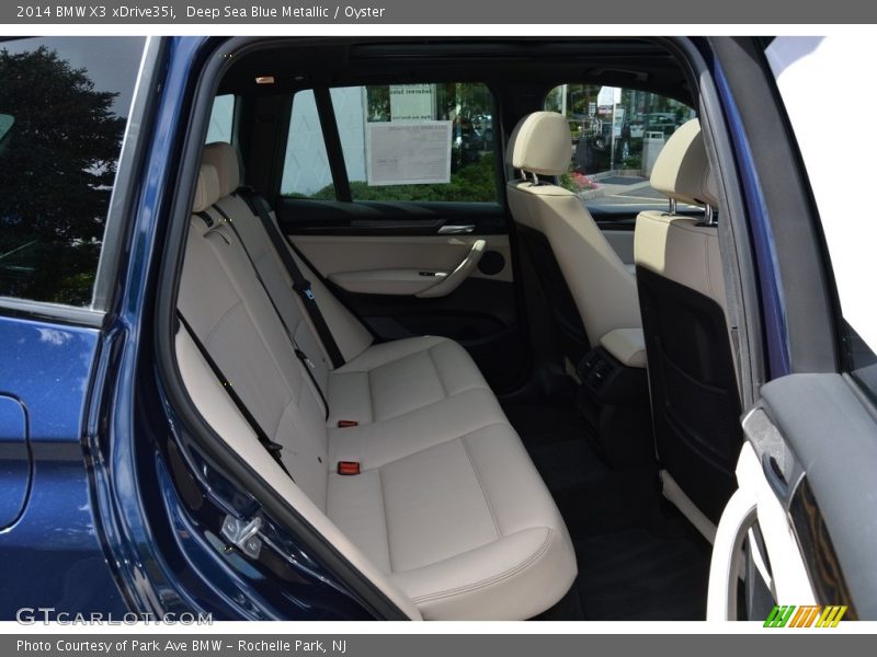 Deep Sea Blue Metallic / Oyster 2014 BMW X3 xDrive35i