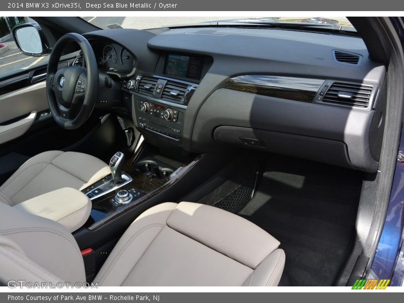 Deep Sea Blue Metallic / Oyster 2014 BMW X3 xDrive35i