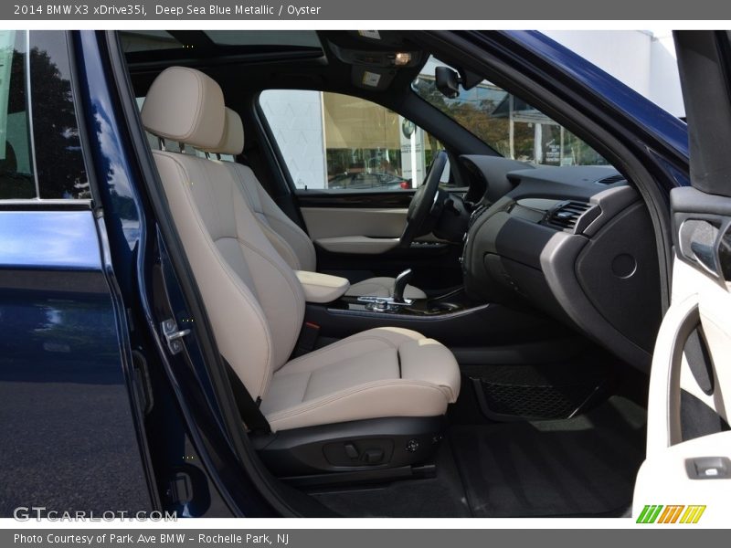 Deep Sea Blue Metallic / Oyster 2014 BMW X3 xDrive35i