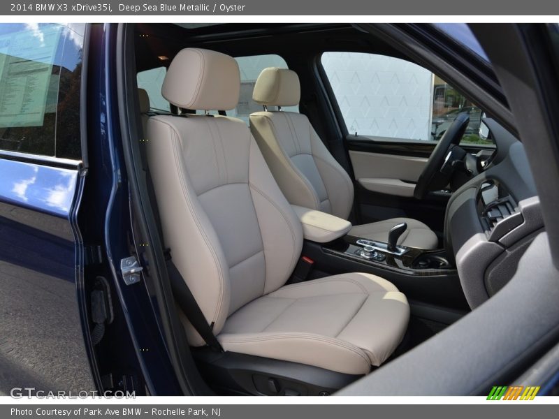 Deep Sea Blue Metallic / Oyster 2014 BMW X3 xDrive35i
