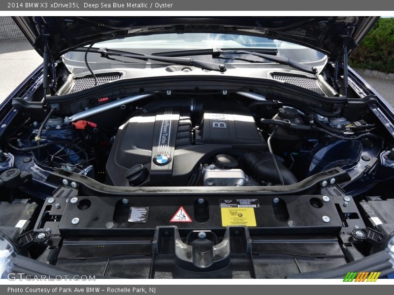 Deep Sea Blue Metallic / Oyster 2014 BMW X3 xDrive35i