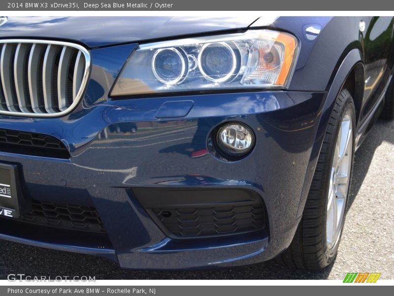 Deep Sea Blue Metallic / Oyster 2014 BMW X3 xDrive35i