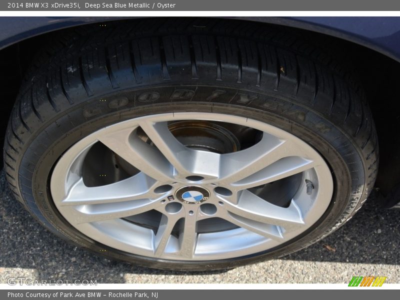 Deep Sea Blue Metallic / Oyster 2014 BMW X3 xDrive35i