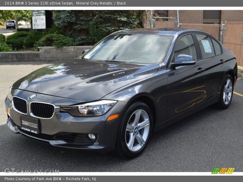 Mineral Grey Metallic / Black 2014 BMW 3 Series 328i xDrive Sedan