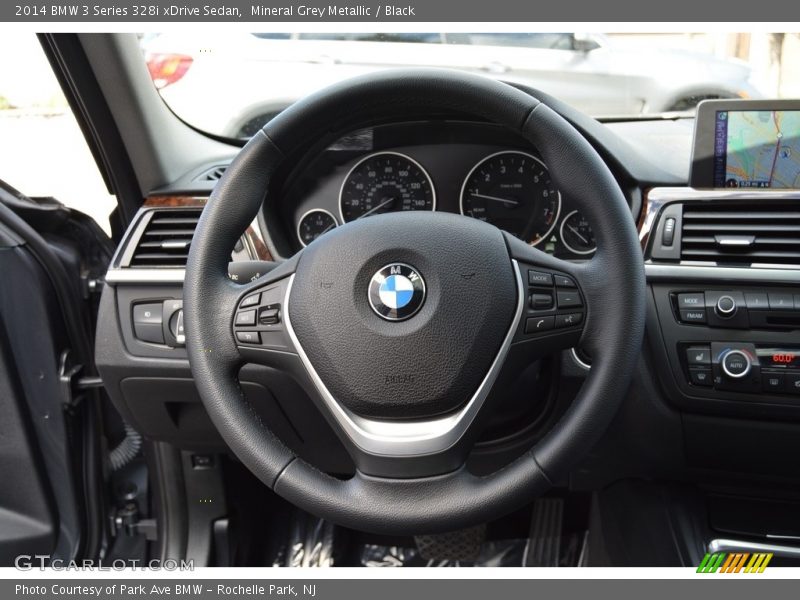 Mineral Grey Metallic / Black 2014 BMW 3 Series 328i xDrive Sedan