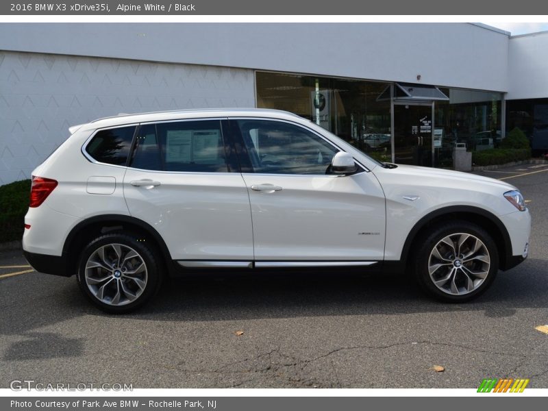 Alpine White / Black 2016 BMW X3 xDrive35i
