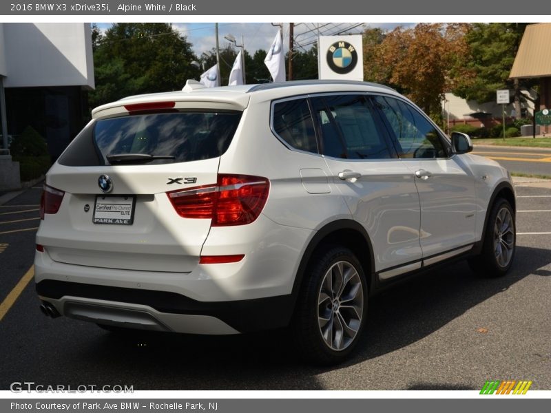 Alpine White / Black 2016 BMW X3 xDrive35i