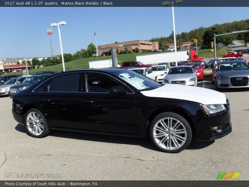 Mythos Black Metallic / Black 2017 Audi A8 L 3.0T quattro