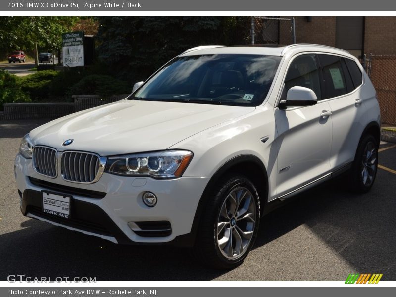 Alpine White / Black 2016 BMW X3 xDrive35i