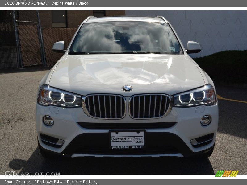 Alpine White / Black 2016 BMW X3 xDrive35i