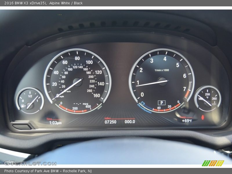 Alpine White / Black 2016 BMW X3 xDrive35i