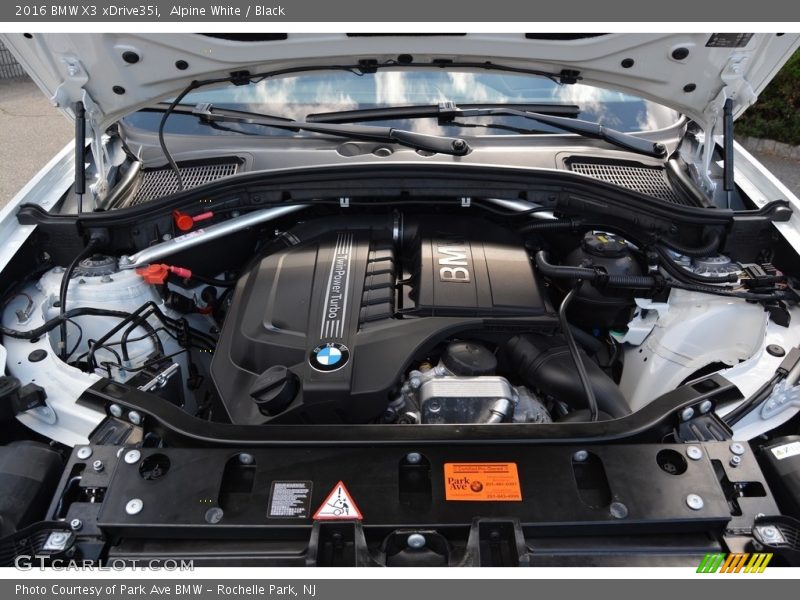 Alpine White / Black 2016 BMW X3 xDrive35i