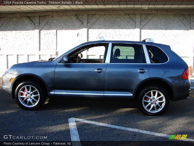 Titanium Metallic / Black 2004 Porsche Cayenne Turbo